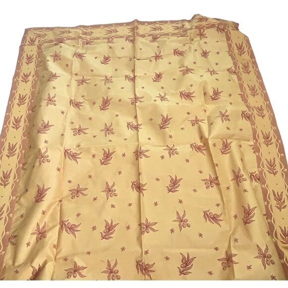 French Jacquard Tablecloth Les Tissages Du Soleil Floral Table Linen 63 x 79 - Picture 8 of 12